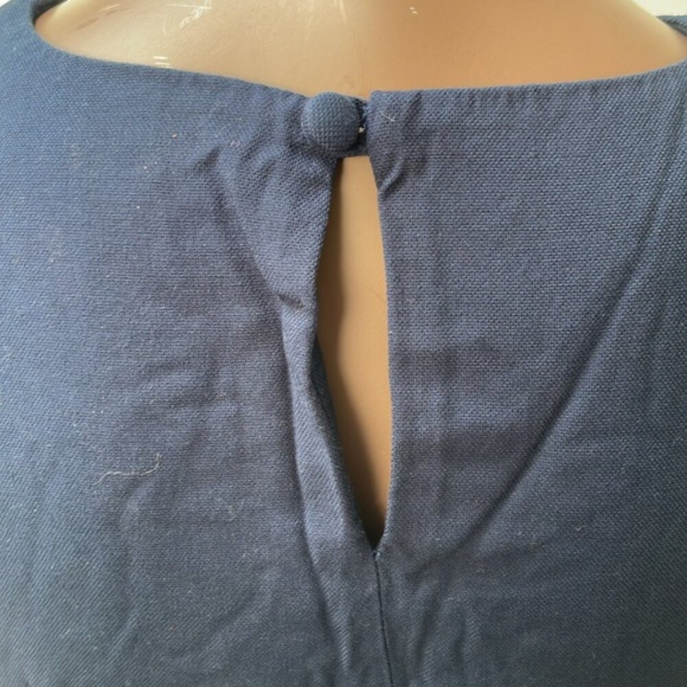 Birds Of North America Cropped Top Sleeveless Cut Out Blue Navy 6 - Picture 8 of 10
